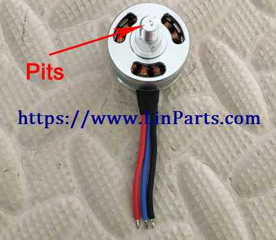 XK X1 RC Drone Spare Parts: Forward Motor set（Red black blue line）With pits