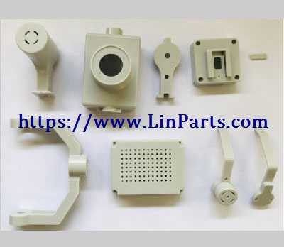 LinParts.com - XK X1S RC Drone Spare Parts: PTZ full set of plastic parts (gray) - Click Image to Close