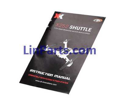 LinParts.com - XK X252 RC Quadcopter Spare Parts: English manual book - Click Image to Close