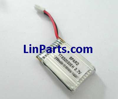 LinParts.com - XK K100 Helicopter Spare Parts: battery (3.7V 250mAh)