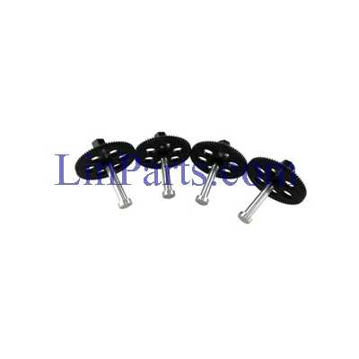 LinParts.com - VISUO XS816 XS816 4K RC Quadcopter Spare Parts: 4pcs [Gear+Gear shaft] - Click Image to Close