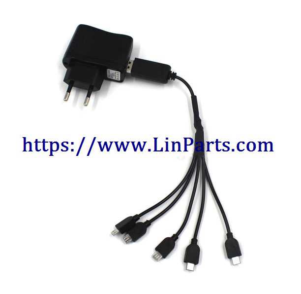 LinParts.com - VISUO XS809S RC Quadcopter Spare Parts: Charger head + USB charger(1 charge 5)