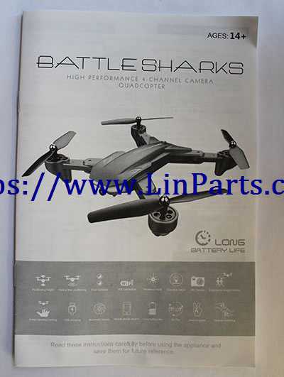 LinParts.com - VISUO XS816 XS816 4K RC Quadcopter Spare Parts: English manual