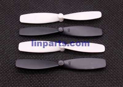 LinParts.com - Yi Zhan YiZhan X4 RC Quadcopter Spare Parts: Blades set[White Black] - Click Image to Close